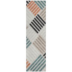 Machine Washable Indoor/Outdoor Chantille ACN2339 Ivory 2'3" x 7'6" Runner Rug