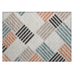 Machine Washable Indoor/Outdoor Chantille ACN2339 Ivory 1'8" x 2'6" Rug