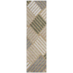 Machine Washable Indoor/Outdoor Chantille ACN2339 Gold 2'3" x 7'6" Runner Rug