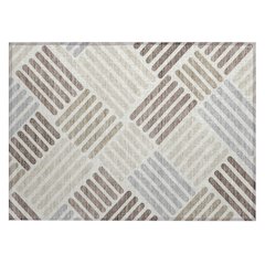 Machine Washable Indoor/Outdoor Chantille ACN2339 Ivory 1'8" x 2'6" Rug