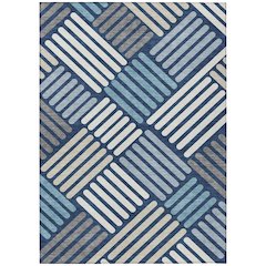 Machine Washable Indoor/Outdoor Chantille ACN2339 Blue 2'6" x 3'10" Rug