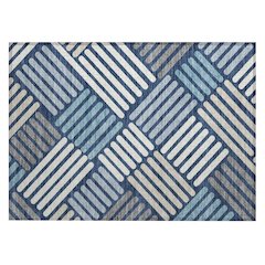 Machine Washable Indoor/Outdoor Chantille ACN2339 Blue 1'8" x 2'6" Rug