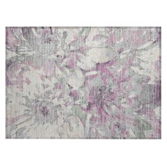Machine Washable Indoor/Outdoor Chantille ACN2340 Pink 1'8" x 2'6" Rug