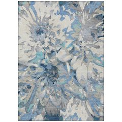 Machine Washable Indoor/Outdoor Chantille ACN2340 Blue 2'6" x 3'10" Rug