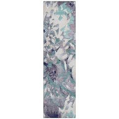 Machine Washable Indoor/Outdoor Chantille ACN2340 Purple 2'3" x 7'6" Runner Rug