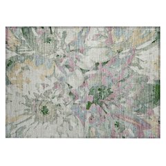 Machine Washable Indoor/Outdoor Chantille ACN2340 Green 1'8" x 2'6" Rug
