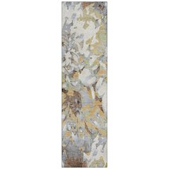 Machine Washable Indoor/Outdoor Chantille ACN2340 Gold 2'3" x 7'6" Runner Rug
