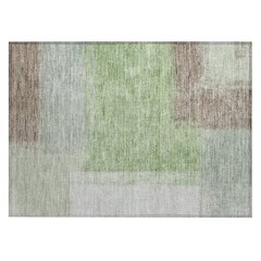 Machine Washable Indoor/Outdoor Chantille ACN2341 Green 1'8" x 2'6" Rug