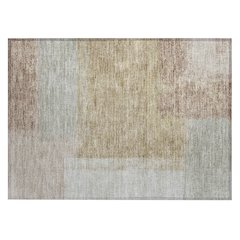 Machine Washable Indoor/Outdoor Chantille ACN2341 Gold 1'8" x 2'6" Rug