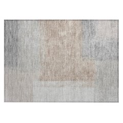 Machine Washable Indoor/Outdoor Chantille ACN2341 Brown 1'8" x 2'6" Rug
