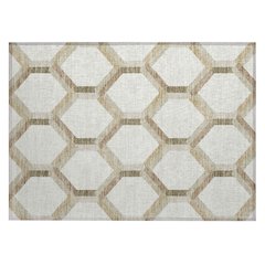 Machine Washable Indoor/Outdoor Chantille ACN2343 Ivory 1'8" x 2'6" Rug