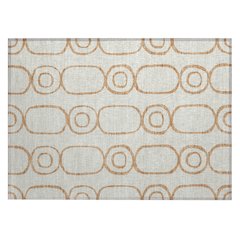 Machine Washable Indoor/Outdoor Chantille ACN2344 Orange 1'8" x 2'6" Rug