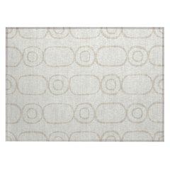 Machine Washable Indoor/Outdoor Chantille ACN2344 Ivory 1'8" x 2'6" Rug