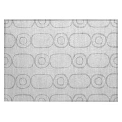 Machine Washable Indoor/Outdoor Chantille ACN2344 Gray 1'8" x 2'6" Rug
