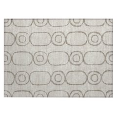 Machine Washable Indoor/Outdoor Chantille ACN2344 Brown 1'8" x 2'6" Rug