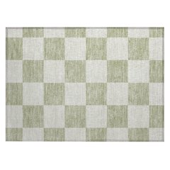 Machine Washable Indoor/Outdoor Chantille ACN2345 Green 1'8" x 2'6" Rug