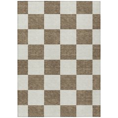 Machine Washable Indoor/Outdoor Chantille ACN2345 Brown 2'6" x 3'10" Rug