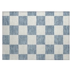 Machine Washable Indoor/Outdoor Chantille ACN2345 Blue 1'8" x 2'6" Rug