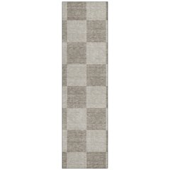 Machine Washable Indoor/Outdoor Chantille ACN2345 Brown 2'3" x 7'6" Runner Rug