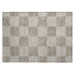 Machine Washable Indoor/Outdoor Chantille ACN2345 Brown 1'8" x 2'6" Rug