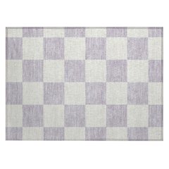 Machine Washable Indoor/Outdoor Chantille ACN2345 Purple 1'8" x 2'6" Rug