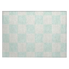 Machine Washable Indoor/Outdoor Chantille ACN2345 Green 1'8" x 2'6" Rug