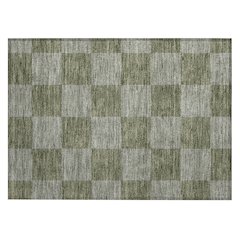 Machine Washable Indoor/Outdoor Chantille ACN2345 Green 1'8" x 2'6" Rug