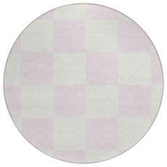 Machine Washable Indoor/Outdoor Chantille ACN2345 Pink 8' x 8' Round Rug