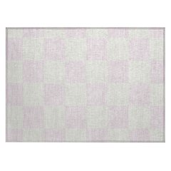 Machine Washable Indoor/Outdoor Chantille ACN2345 Pink 1'8" x 2'6" Rug