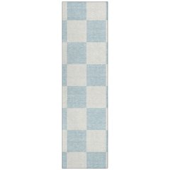 Machine Washable Indoor/Outdoor Chantille ACN2345 Blue 2'3" x 7'6" Runner Rug