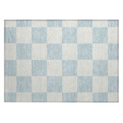 Machine Washable Indoor/Outdoor Chantille ACN2345 Blue 1'8" x 2'6" Rug