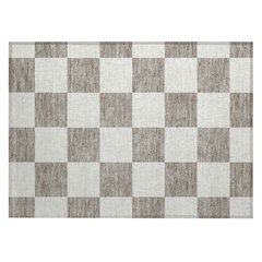 Machine Washable Indoor/Outdoor Chantille ACN2345 Brown 1'8" x 2'6" Rug