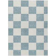 Machine Washable Indoor/Outdoor Chantille ACN2345 Teal 2'6" x 3'10" Rug
