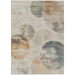 Machine Washable Indoor/Outdoor Chantille ACN2346 Brown 2'6" x 3'10" Rug