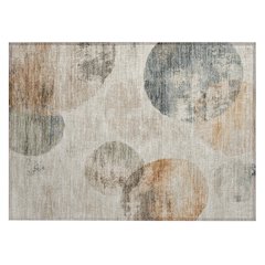 Machine Washable Indoor/Outdoor Chantille ACN2346 Brown 1'8" x 2'6" Rug