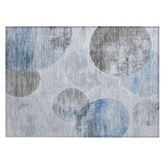 Machine Washable Indoor/Outdoor Chantille ACN2346 Blue 1'8" x 2'6" Rug