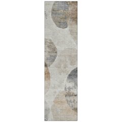 Machine Washable Indoor/Outdoor Chantille ACN2346 Brown 2'3" x 7'6" Runner Rug
