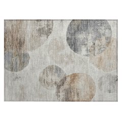 Machine Washable Indoor/Outdoor Chantille ACN2346 Brown 1'8" x 2'6" Rug