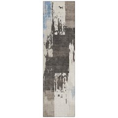 Machine Washable Indoor/Outdoor Chantille ACN2347 Brown 2'3" x 7'6" Runner Rug