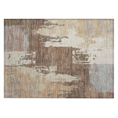 Machine Washable Indoor/Outdoor Chantille ACN2347 Orange 1'8" x 2'6" Rug