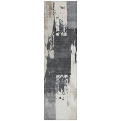 Machine Washable Indoor/Outdoor Chantille ACN2347 Gray 2'3" x 7'6" Runner Rug