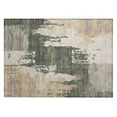 Machine Washable Indoor/Outdoor Chantille ACN2347 Green 1'8" x 2'6" Rug