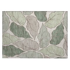 Machine Washable Indoor/Outdoor Chantille ACN2348 Green 1'8" x 2'6" Rug
