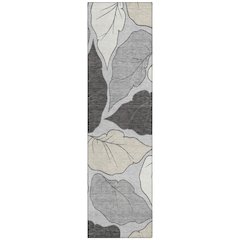 Machine Washable Indoor/Outdoor Chantille ACN2348 Gray 2'3" x 7'6" Runner Rug