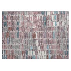 Machine Washable Indoor/Outdoor Chantille ACN2349 Pink 1'8" x 2'6" Rug