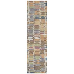 Machine Washable Indoor/Outdoor Chantille ACN2349 Orange 2'3" x 7'6" Runner Rug