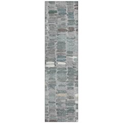 Machine Washable Indoor/Outdoor Chantille ACN2349 Gray 2'3" x 7'6" Runner Rug