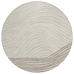 Machine Washable Indoor/Outdoor Chantille ACN2350 Brown 8' x 8' Round Rug