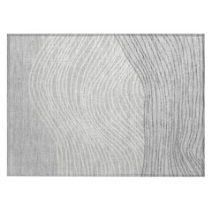 Machine Washable Indoor/Outdoor Chantille ACN2350 Gray 1'8" x 2'6" Rug