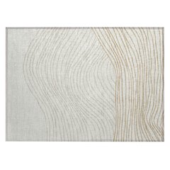 Machine Washable Indoor/Outdoor Chantille ACN2350 Ivory 1'8" x 2'6" Rug